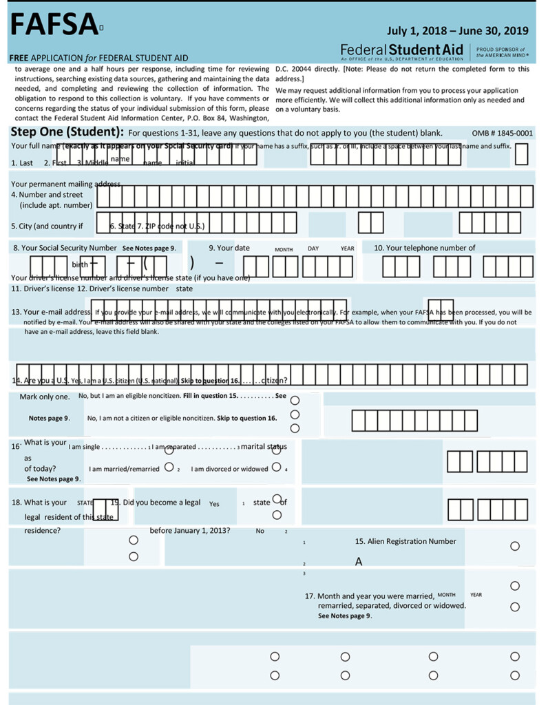 Fafsa PSLF Form