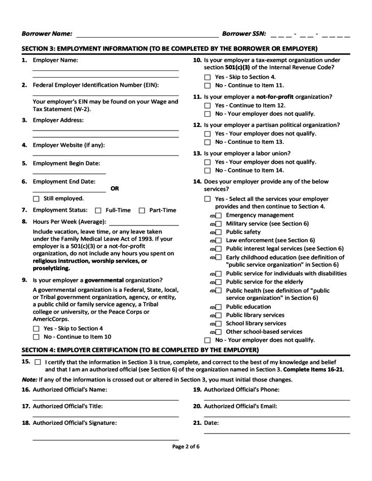 Faxing PSLF Form