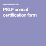 PSLF Yearly Certification Form